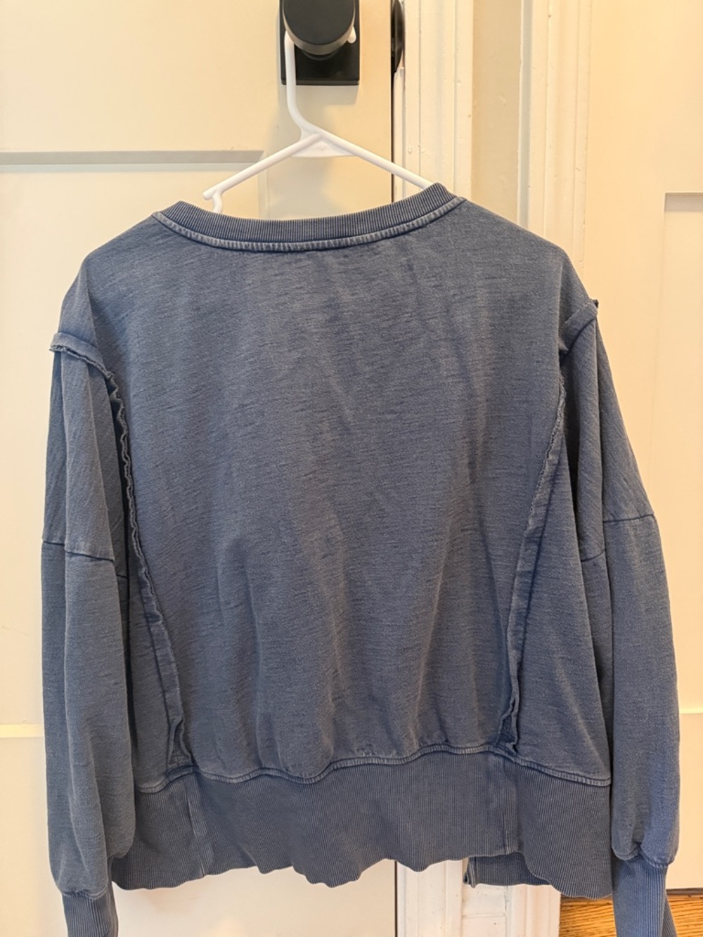 Pilcro Blue Textured Henley Pullover - Picture 5 of 5